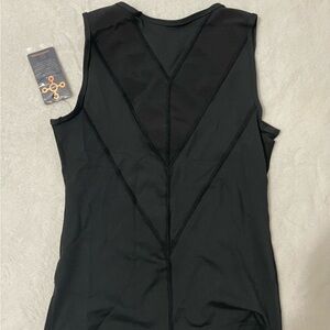 Black Shoulder Support Tank Top